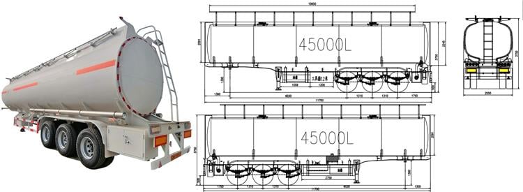 Heavy Fuel Tanker Semi Trailer for Sale | Road Semi Fuel Tankers for Sale