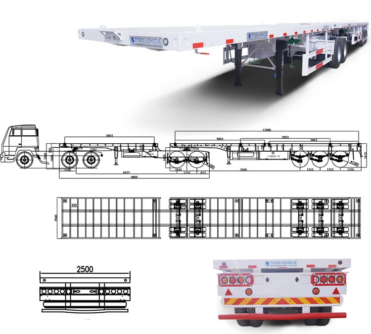 20Ft and 40Ft Superlink Flat Deck Trailer for Sale Price