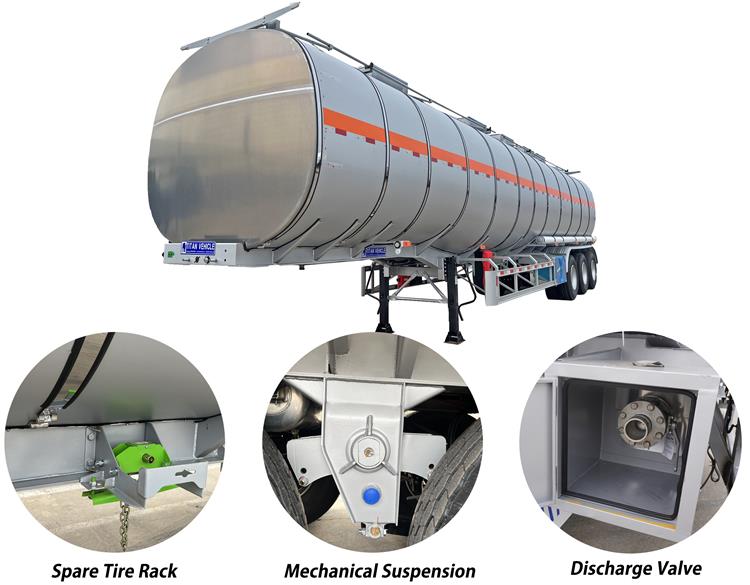 50000 Liters Stainless Tanker Trailer for Sale