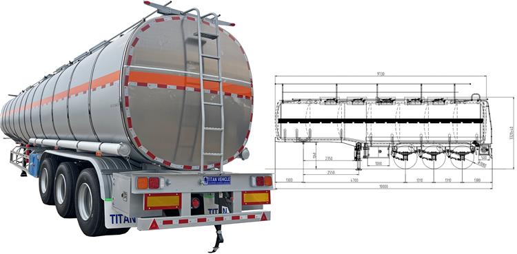 50000 Liters Stainless Tanker Trailer for Sale