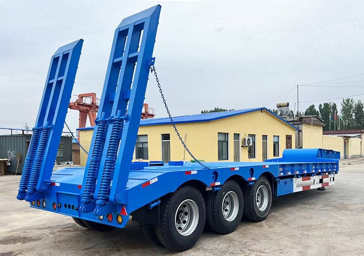 40Ft Tri Axle Low Loader Trailer for Sale Price