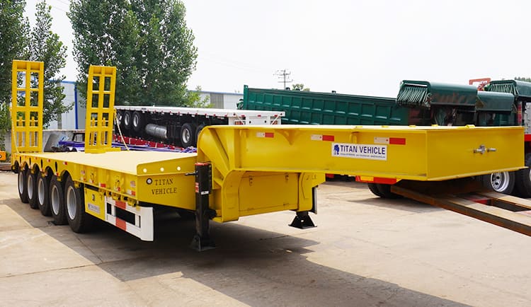 5 Axle Semi Low Loader Trailer for Sale | Low Loader Truck Trailer Price