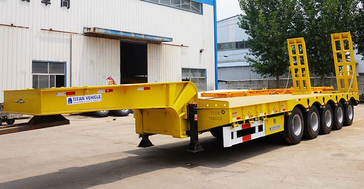 5 Axle Semi Low Loader Trailer for Sale | Low Loader Truck Trailer Price