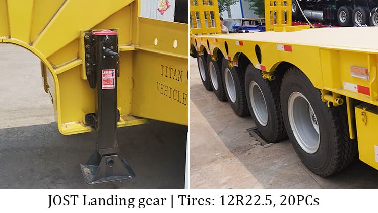 5 Axle Semi Low Loader Trailer for Sale | Low Loader Truck Trailer Price