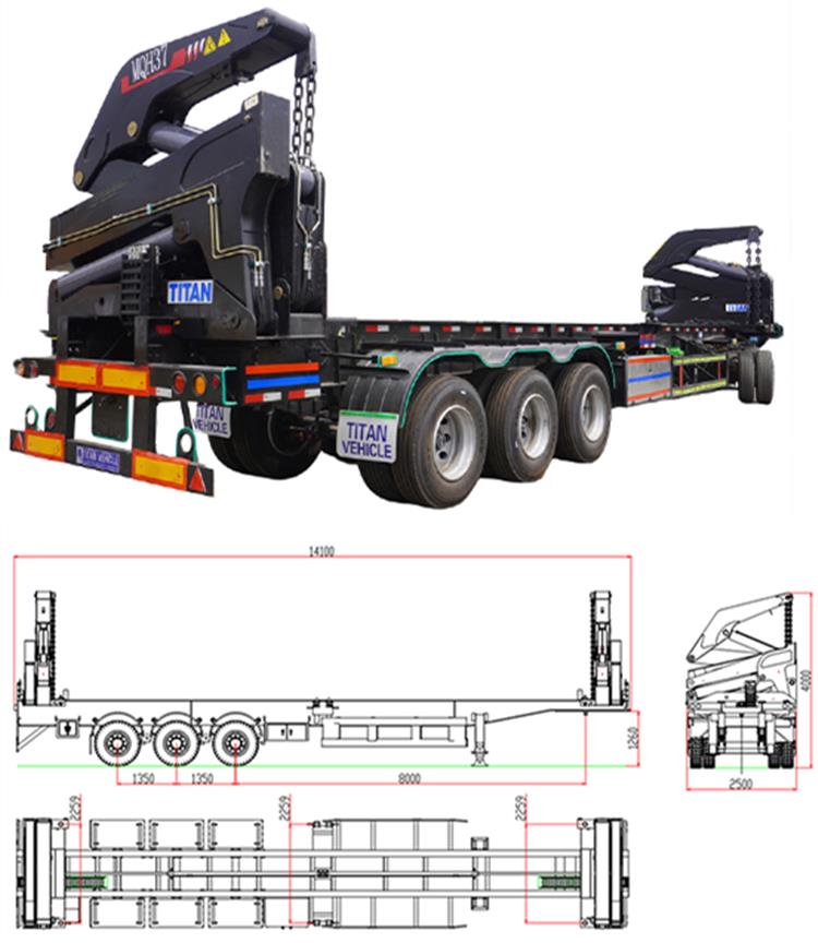 Side Lifter Trailer for Sale In Guinea | Side Lifter Container Crane