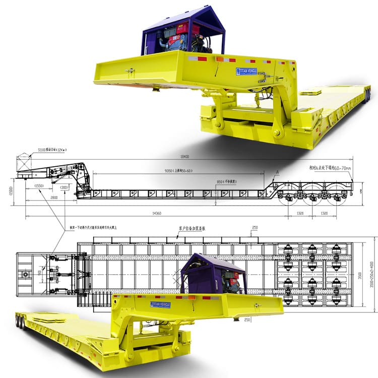 What is a Removable Gooseneck Trailer? | 130T Removable Gooseneck Lowboy Trailer for Sale