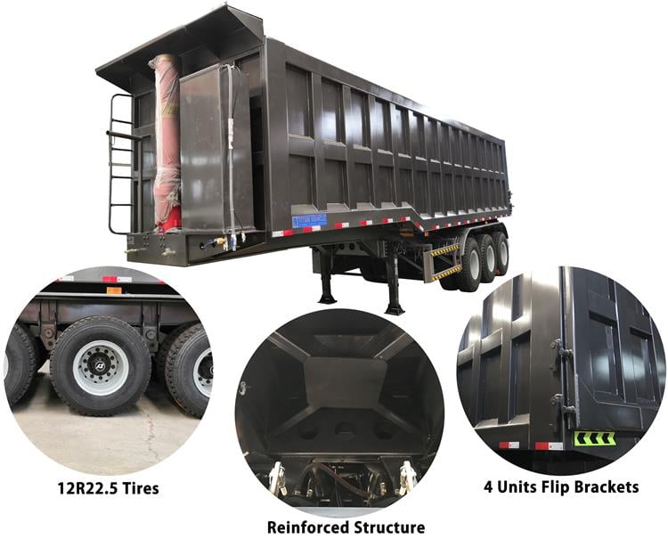 Tipper Semi Trailer Price In Nigeria | Tipper Tipping Trailer