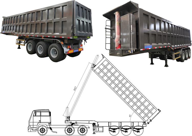 Tipper Semi Trailer Price In Nigeria | Tipper Tipping Trailer