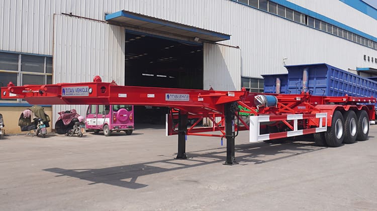 40Ft/20Ft Shipping Container Trailer for Sale | 3 Axle 40Ft Container Trailer Price