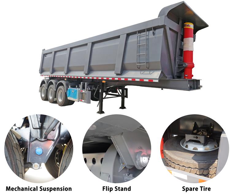 U Shape Rear Dump Semi Trailer for Sale In Nigeria