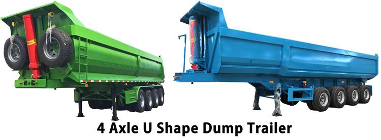 U Shape Rear Dump Semi Trailer for Sale In Nigeria