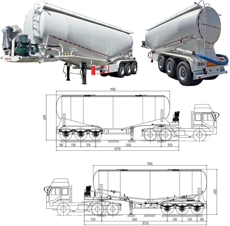 Cement Bulk Trailers for Sale In Ghana | Cement Silo Powder Tankers Trailers for Sale