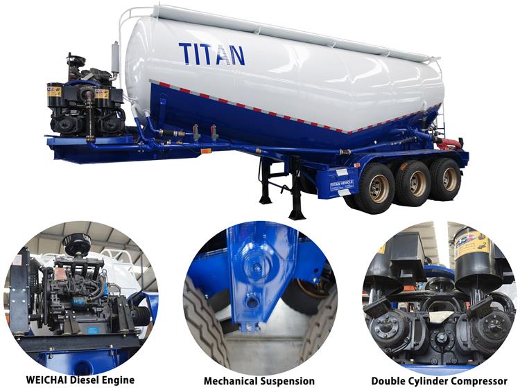 35CBM Cement Tanker Truck Trailer for Sale Price 
