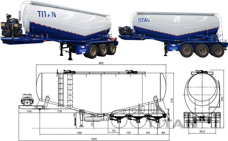 Cement Tanker Truck Trailer for Sale Price In Philippines