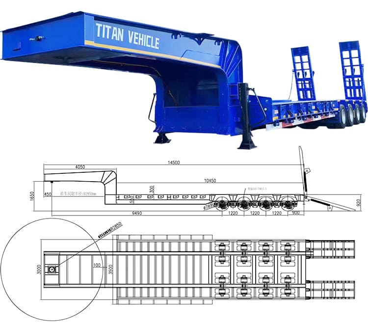 130 Ton Multi Axle Low Bed Trailer Price | What is Low Bed Trailer?