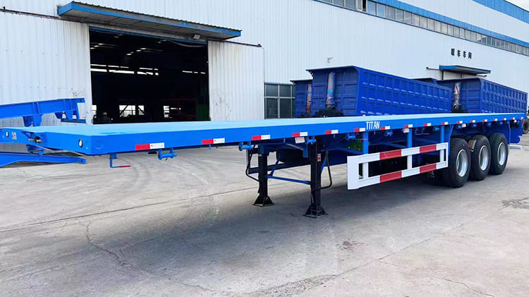 Tri Axle Semi Trailer Flat Bed 40 Ft for Sale Price in Zimbabwe