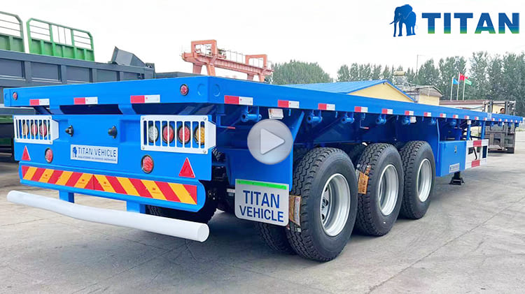 Tri Axle Semi Trailer Flat Bed 40 Ft for Sale Price in Zimbabwe