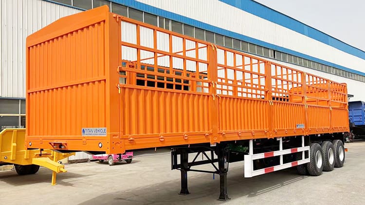 3 Axle 60 Ton Fence Cargo Semi Trailer for Sale Price