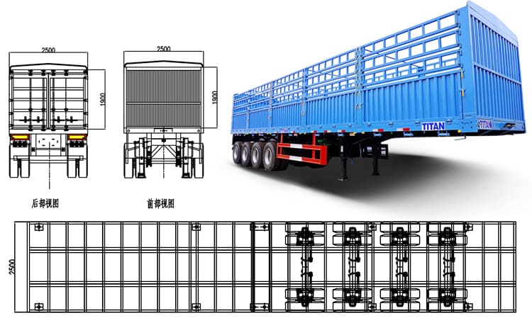 4 Axle Livestock Transport Trailer | Animal Transport Trailer | Cattle Transport Trailers