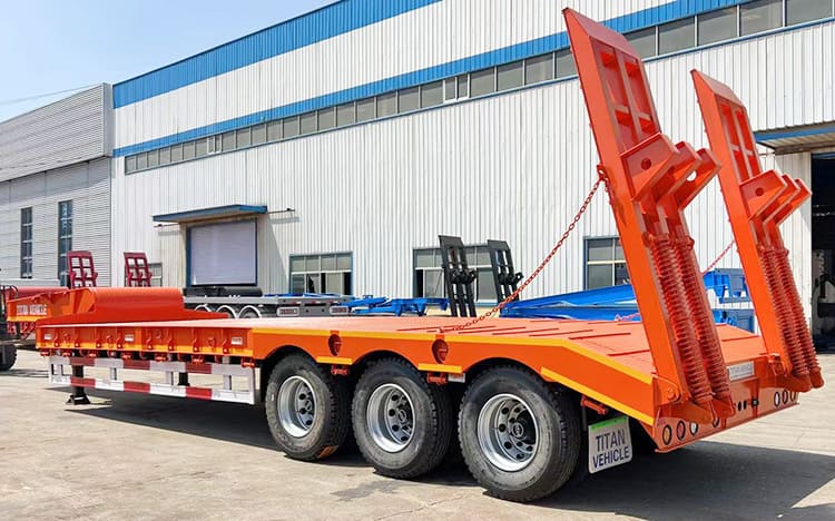 Tri Axle 80T Truck Trailer Low Bed for Sale Price