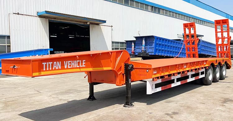 Tri Axle 80T Truck Trailer Low Bed for Sale Price
