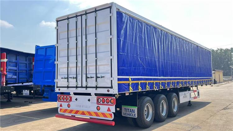 3 Axle 45 ft Tautliner Curtains Trailer for Sale In Russia