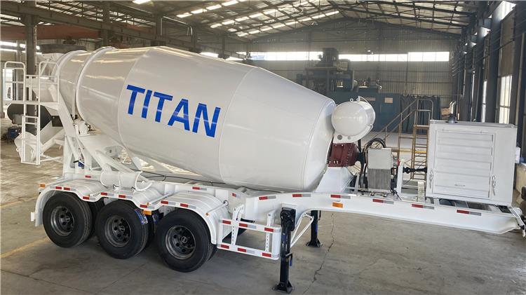 3 Axle Cement Mixer Trailer for Sale In Guyana