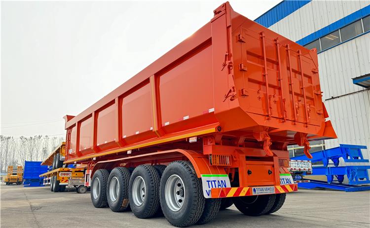 4 Axle U Shape 35CBM Semi Tipper Trailer for Sale In Cameroon