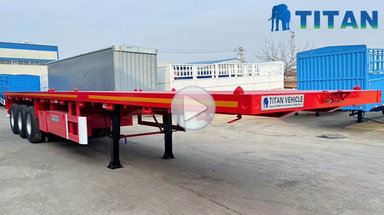 Flatdeck Trailer - Flat Deck 3 Axle 40 Foot Container Trailer