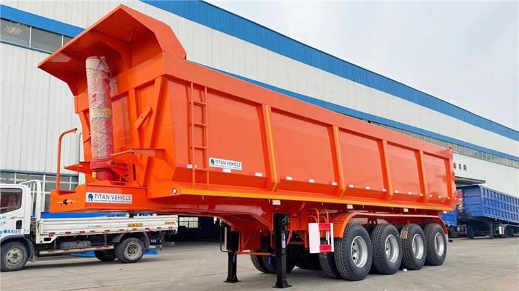 40CBM 4 Axle Dump Truck Trailer In Trinidad | Dumper Tipper Trailers