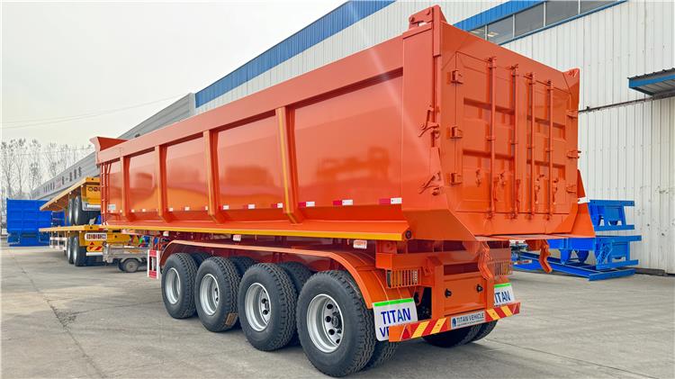 40CBM 4 Axle Dump Truck Trailer In Trinidad | Dumper Tipper Trailers