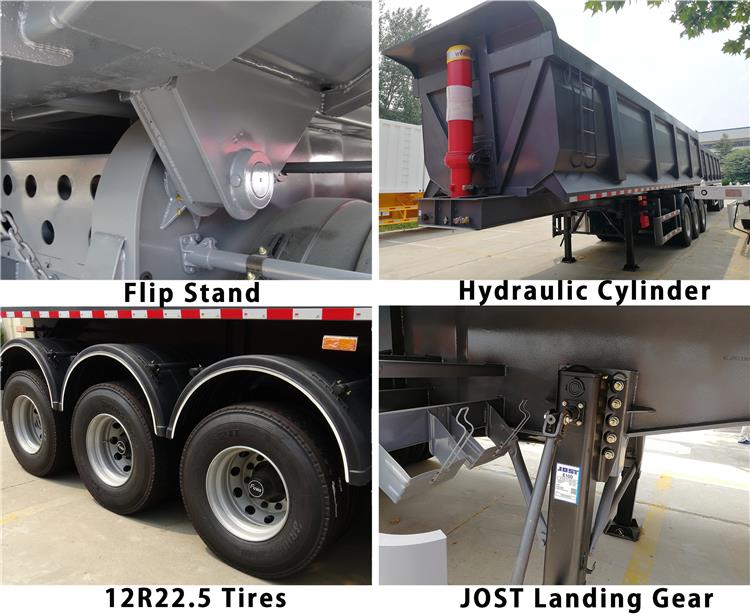 Heavy U Shape Rear Dump Semi Trailer in Stock for Sale In Guyana