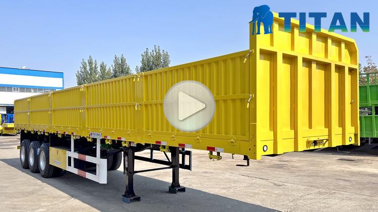 60 Ton 3 Axle Sideboard Trailer for Sale Near Me