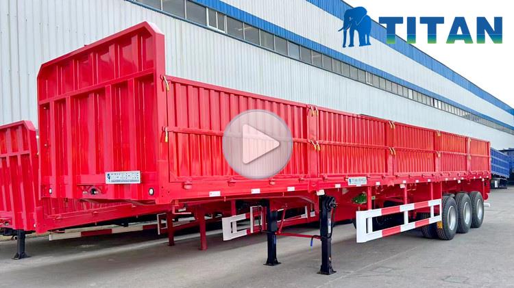 50 Ton Tri Axle Dropside Trailer for Sale in Ghana