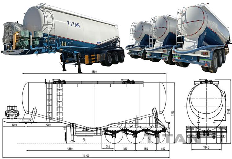 50 Ton Bulk Cement Trailers for Sale | Bulk Cement Tanker Truck Transport for Sale in Ethiopia