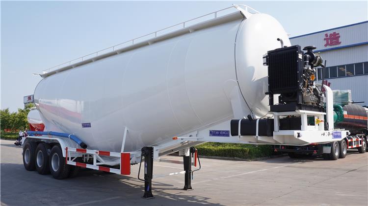 40m3/50m3 Cement Bulk Tanker Trailers Carrier Truck for Sale In Ghana | Cement Silo Semi Trailers