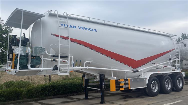 60CBM Bulk Cement Tanker Trailer for Sale | Fly Ash Transporting Bulk Cement Tank Semi Trailer