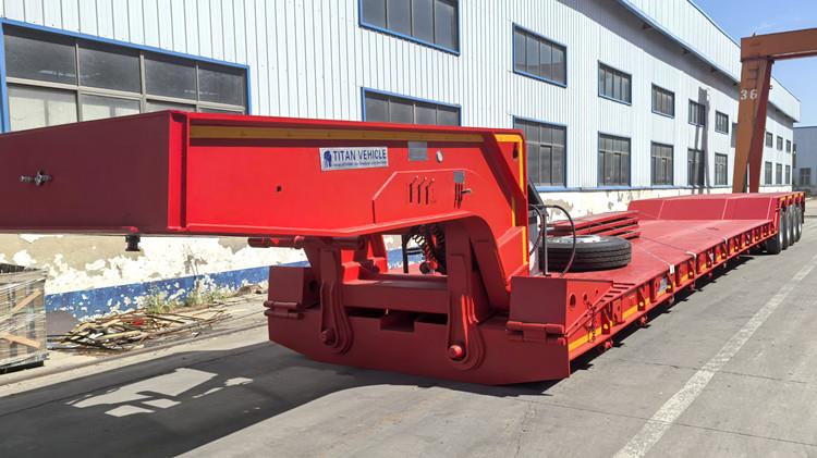 4 Axle Removable Gooseneck 100 Ton Lowboy Trailer for Sale