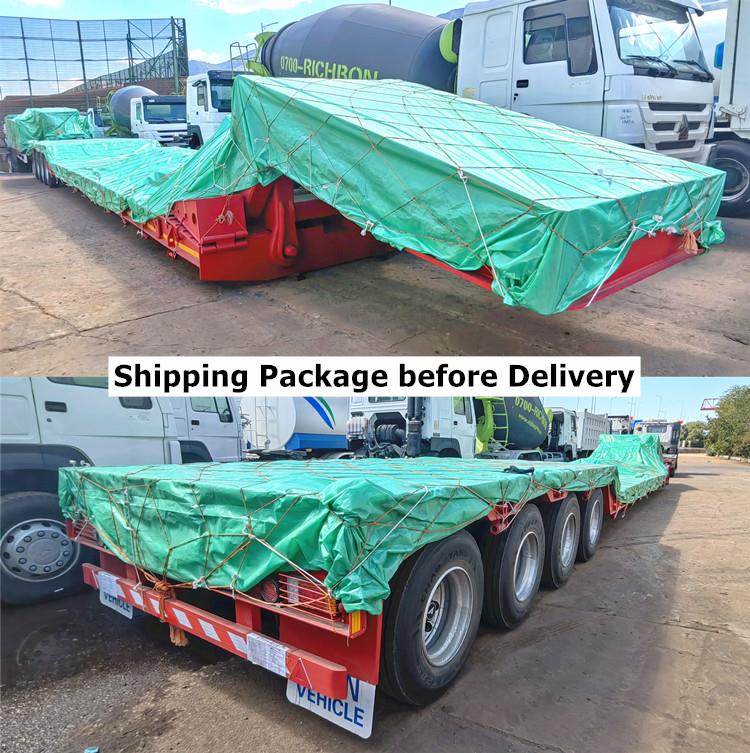 4 Axle Removable Gooseneck 100 Ton Lowboy Trailer for Sale