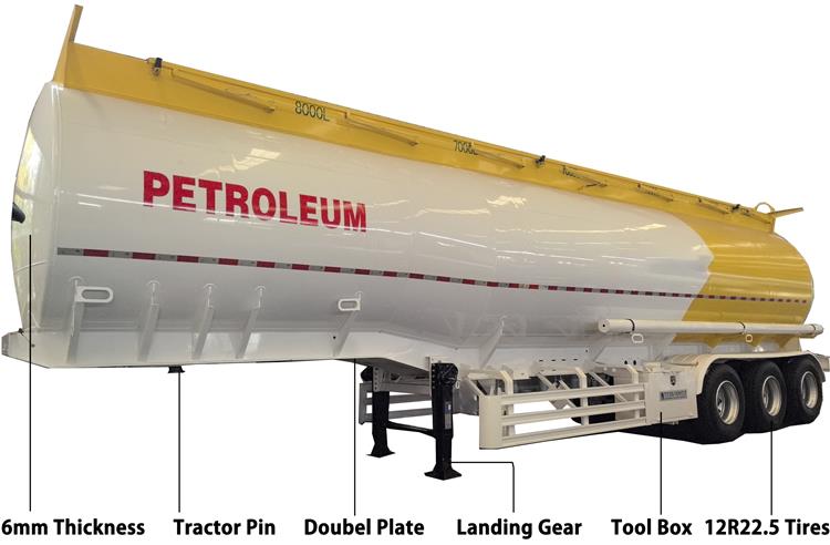 45000 Liters Oil Tanker Trailer for Sale In Zimbabwe