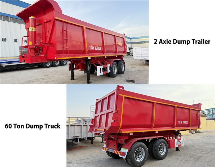2 Axle Semi Tipper Trailer with Bogies Suspension for Sale In Jamaica