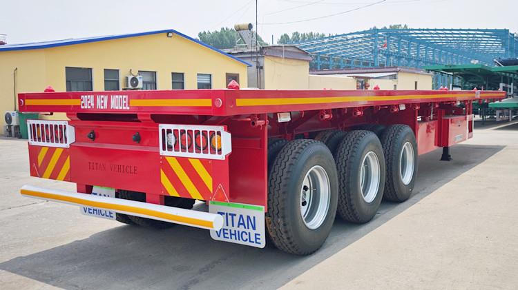 Flatbed Trailer Price - 40 FT Semi Flatbed Truck Trailer for Sale in Jamaica
