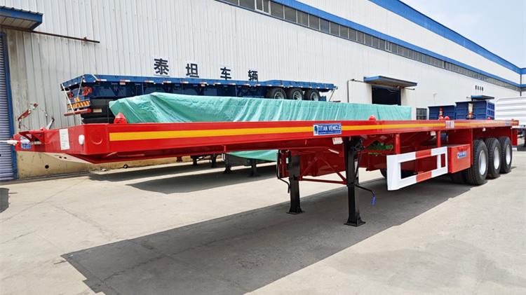 Flatbed Trailer Price - 40 FT Semi Flatbed Truck Trailer for Sale in Jamaica