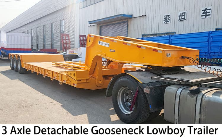 3 Axle Hydraulic Detachable Gooseneck Lowboy Trailers for Sale Near Me in Jamaica