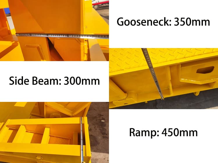 3 Axle Hydraulic Detachable Gooseneck Lowboy Trailers for Sale Near Me in Jamaica