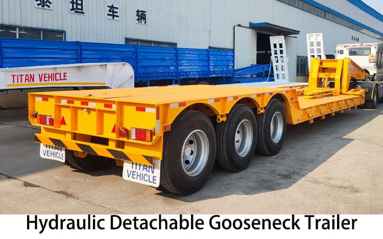 3 Axle Hydraulic Detachable Gooseneck Lowboy Trailers for Sale Near Me in Jamaica