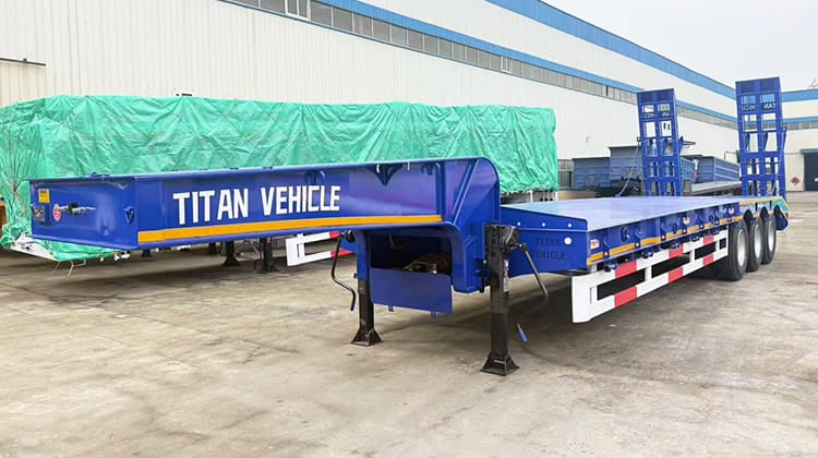 3 Axle Low Bed Loader Semi Trailer Price for Sale in Tanzania
