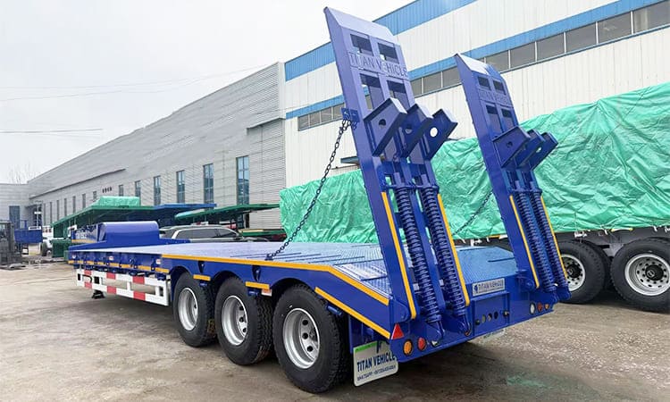 3 Axle Low Bed Loader Semi Trailer Price for Sale in Tanzania