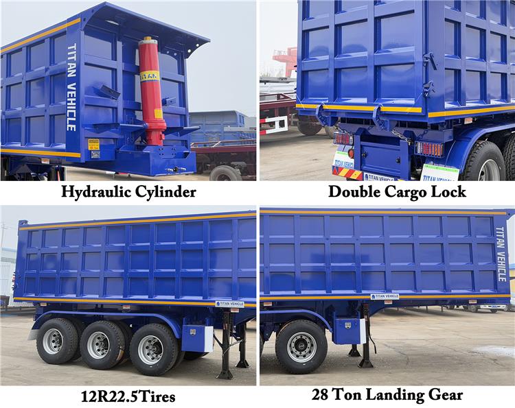3 Axle 60 Ton Tipper Semi Trailer Price for Sale In Tanzania Dar es Salaam