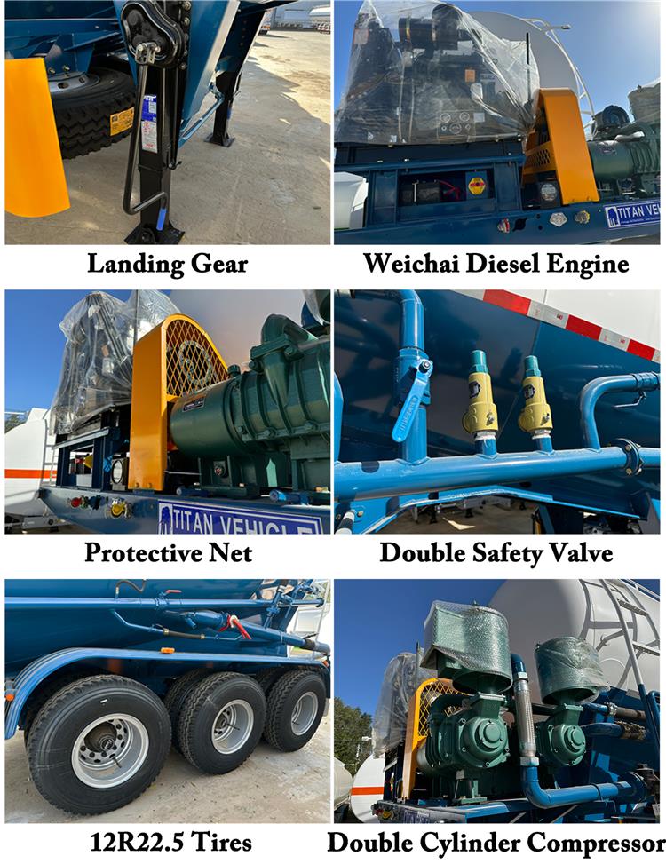 Dry Bulk Cement Tanker for Sale In Zimbabwe - Silo Trailer